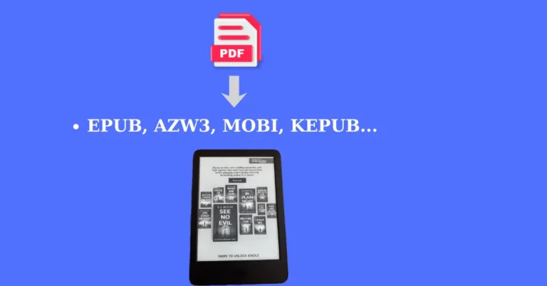 Cum să convertești un PDF la formatele Kindle în Calibre?