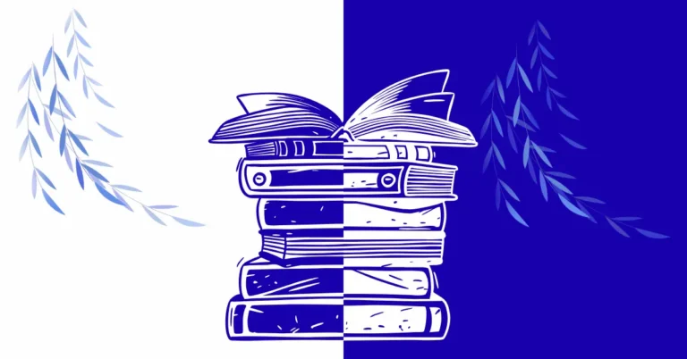 carti alb si albastru