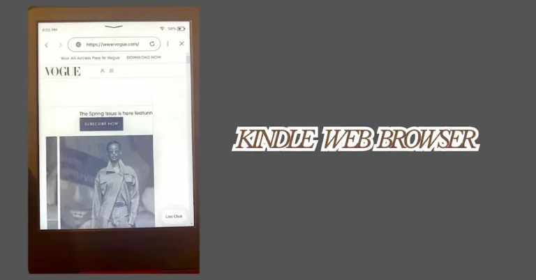 Vogue Kindle Web, main page