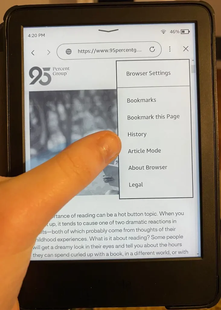 Articole mode on kindle