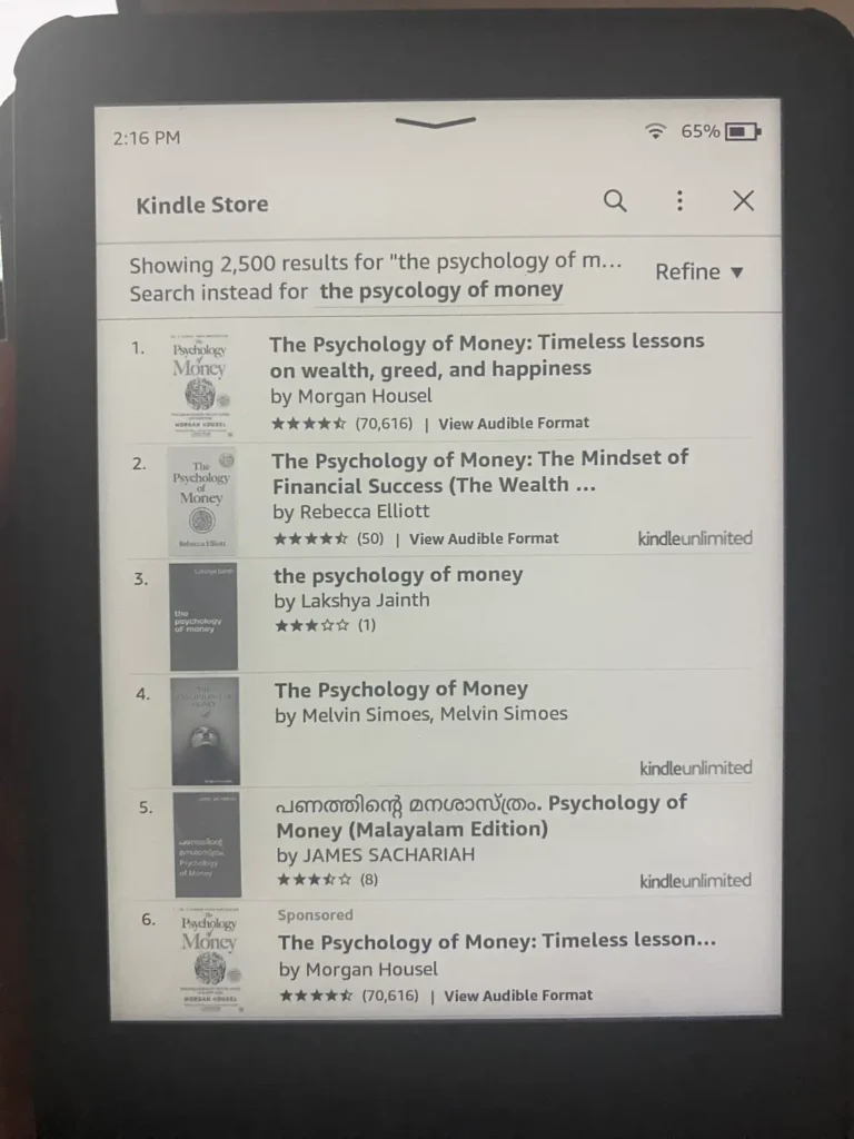 Add books on kindle